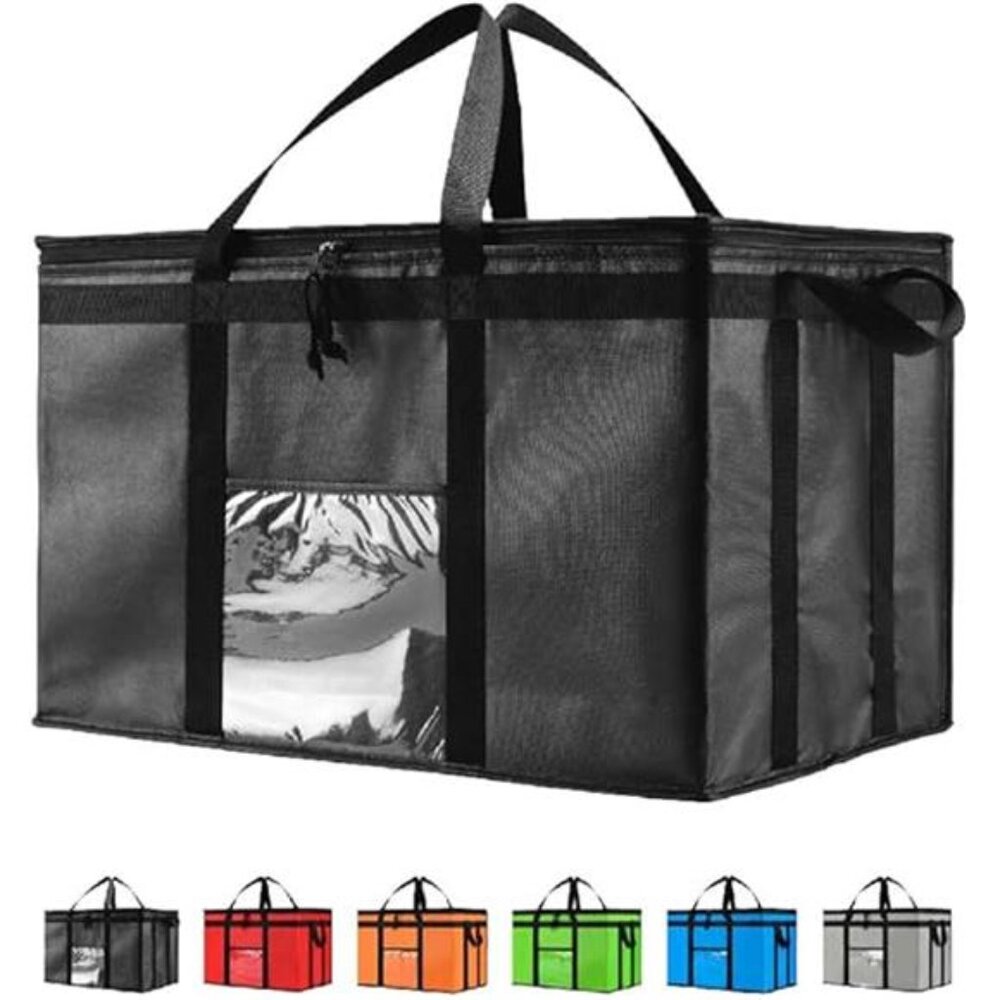 3XL Insulated Cooler Bag and Food Warmer for Delivery & Grocery Shopping